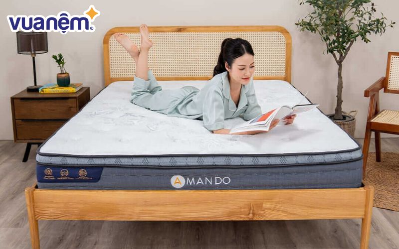 Nệm lò xo giảm tiếng ồn Amando Elite Plus