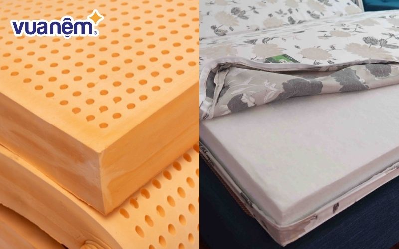 Nên mua nệm cao su hay bông ép?