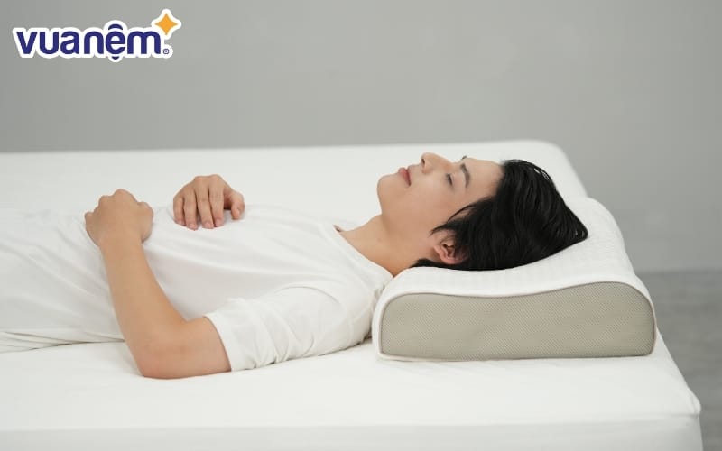 Gối cao su Gummi Contour Massage 100% thiên nhiên công thái học