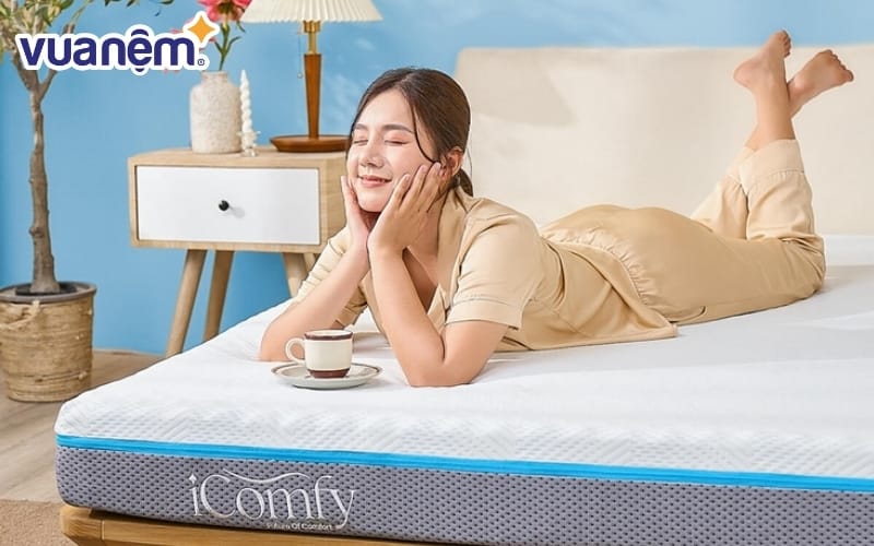 Nệm foam iComfy Coolax massage – thư giãn như spa tại nhà