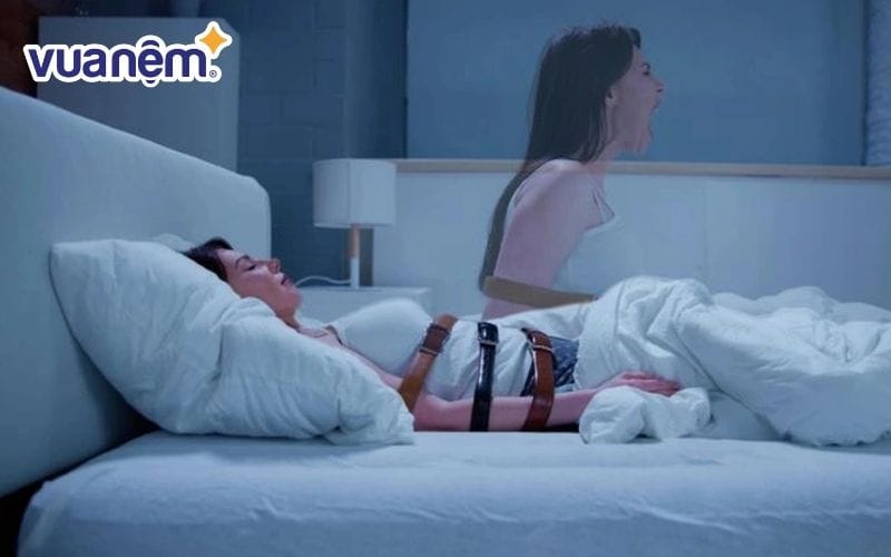“Bóng đè” khi ngủ là một hiện tượng rất hay xảy ra khi bạn gặp nhiều căng thẳng