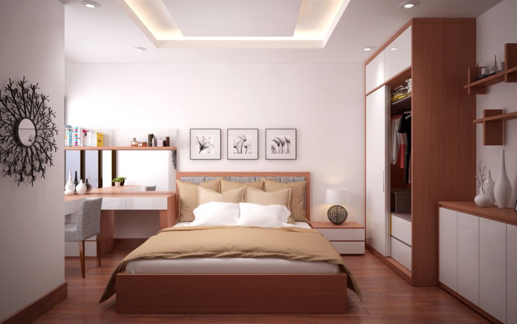 thiết kế phòng ngủ cho người già tối giản