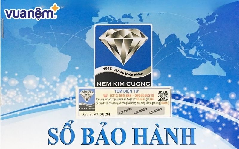 Tem điện tử của nệm Kim Cương