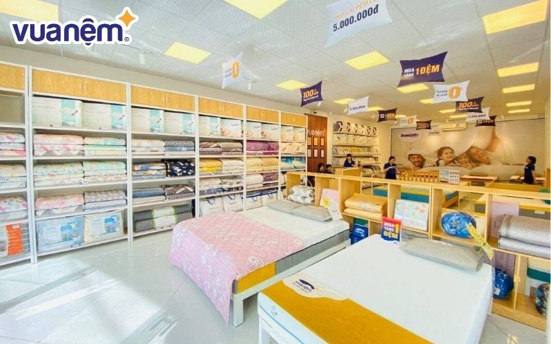 Không gian mua sắm nệm Vạn Thành chính hãng
