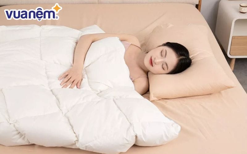Ruột Chăn lông vũ Doona Dream Cloud mang đến giấc ngủ thư giãn, nhẹ nhàng.