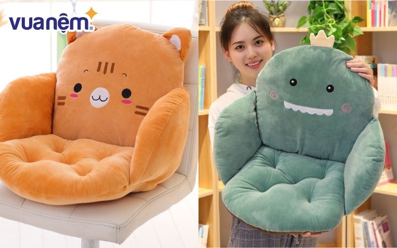 Kiểu ghế để ngồi hình bán nguyệt với phần tựa lưng đáng yêu.