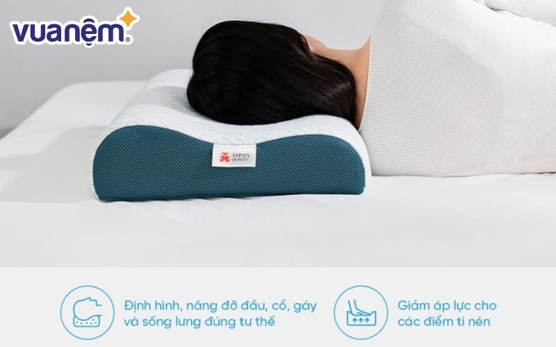 Gối Foam Aeroflow iCool làm mát, nâng đỡ và giải tỏa áp lực