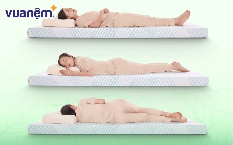 Nệm Gummi Signature nâng đỡ cột sống thẳng tự nhiên, giảm đau lưng
