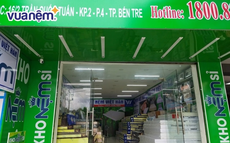 Cửa hàng bán chăn ga gối nệm Bến Tre của Nệm Việt Hàn