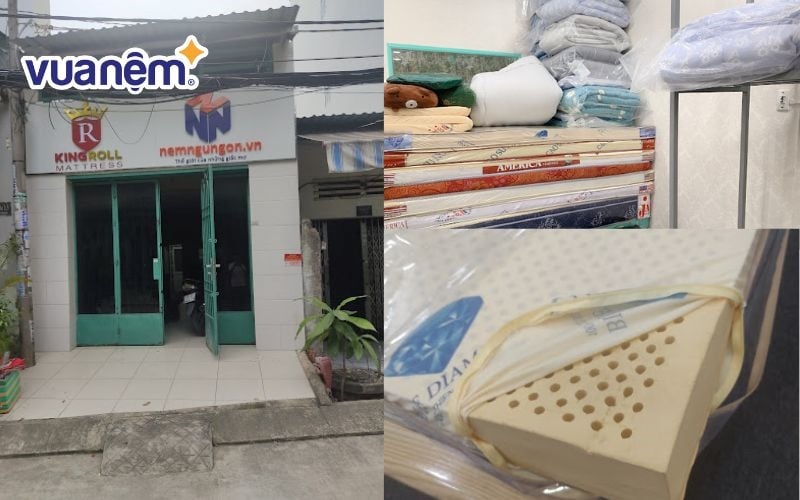 Sở hữu mặt tiền khiêm tốn nhưng Nệm Ngủ Ngon chuyên phân phối các sản phẩm nệm chất lượng cao