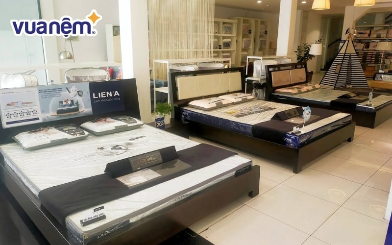 Cửa hàng nệm quận Tân Phú của thương hiệu Nệm Liên Á