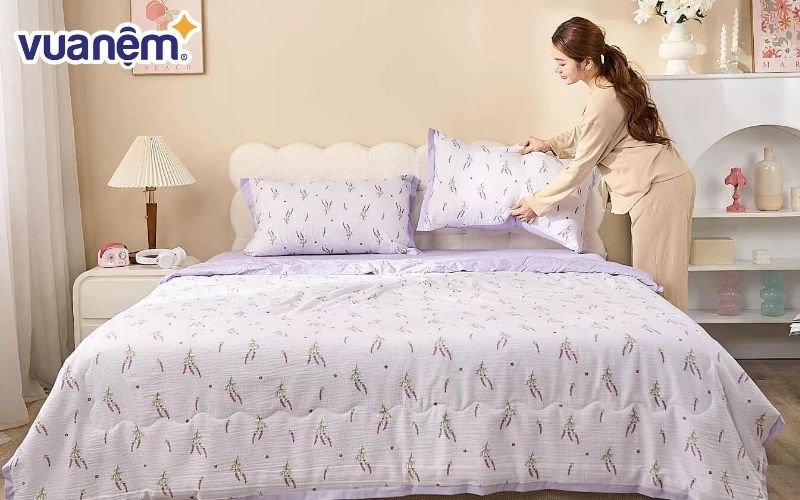 Bộ chăn ga thương hiệu Goodnight Bamboo mềm mại, thoáng mát