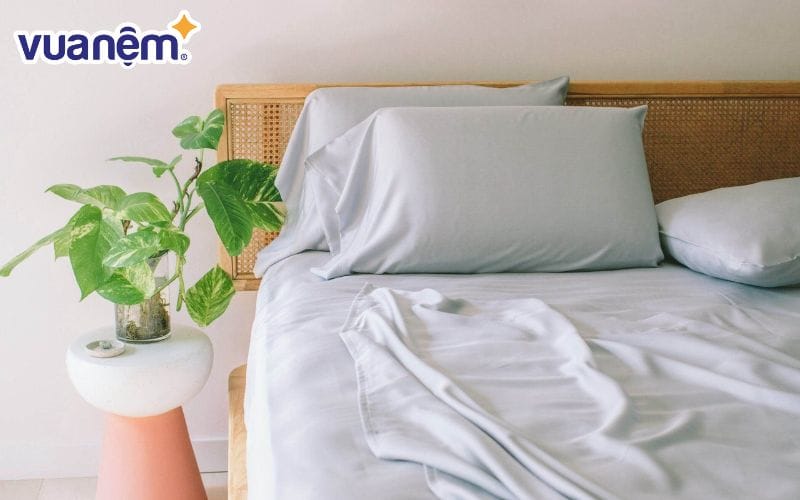 Chăn hè loại vải tencel này không những không gây kích ứng cho da mà còn tốt với sức khỏe