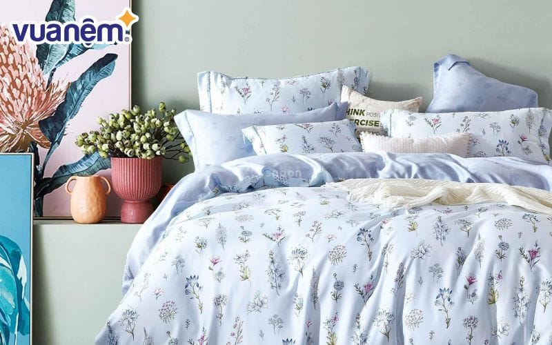 Chăn tencel mẫu mã đa dạng, thiết kế đẹp mắt