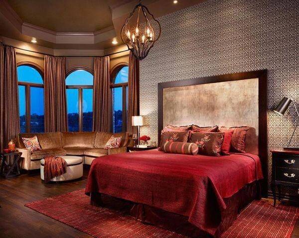 màu sắc của mệnh Hỏa trong phòng ngủ