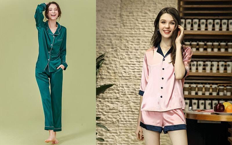 Pijama chất liệu lụa 