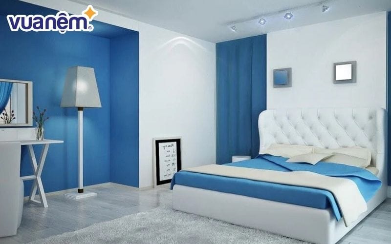 Lựa chọn màu sắc phòng ngủ trang nhã tạo cảm giác dễ chịu cho người ngủ