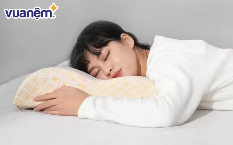 Gối cao su Kim Cương lượn sóng
