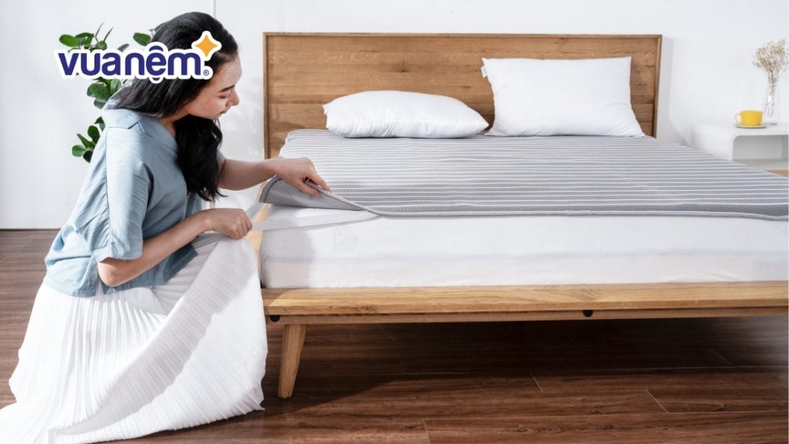 Mẹo cố định Topper không trượt khỏi nệm hiệu quả