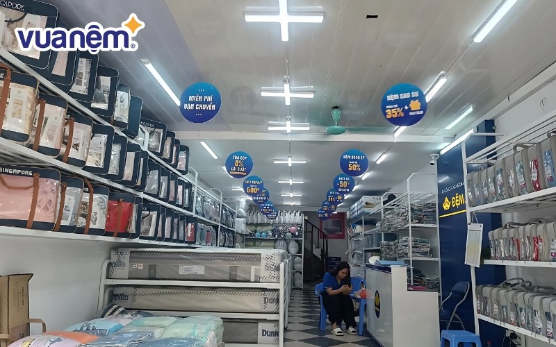 Cửa hàng phân phối chăn ga gối đệm Hà Đông của Nệm Liên Á