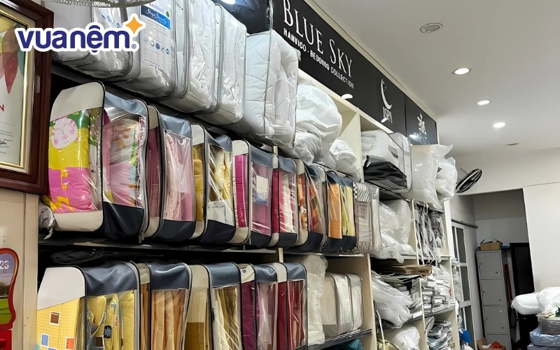 Cửa hàng chăn ga gối nệm Thanh Xuân Hanvico cung cấp đa dạng mẫu mã