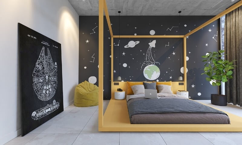 Giường với thiết kế dành cho trẻ em