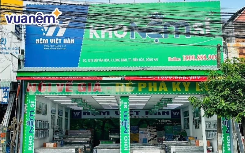 Nệm Việt Hàn có đa dạng mẫu nệm cao su