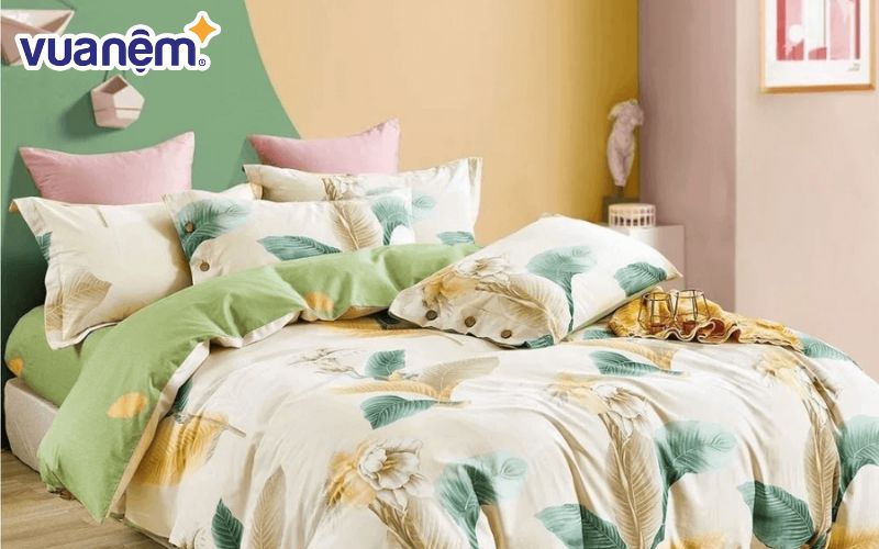 Bộ chăn ga Amando Dormi vô cùng mềm mại và thoáng mát