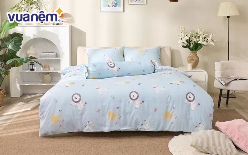 Bộ chăn ga Amando Aleena nhẹ nhàng, tinh tế và đầy cảm hứng thiên nhiên