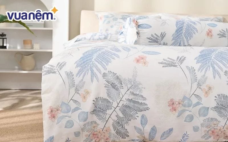Lưu ý đến chất liệu, họa tiết khi chọn chăn ga gối nệm phong thủy cho mệnh Mộc