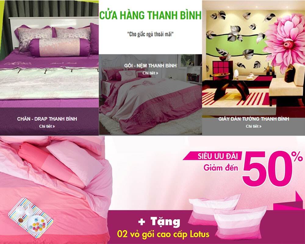 Cửa hàng chăn drap Thanh Bình