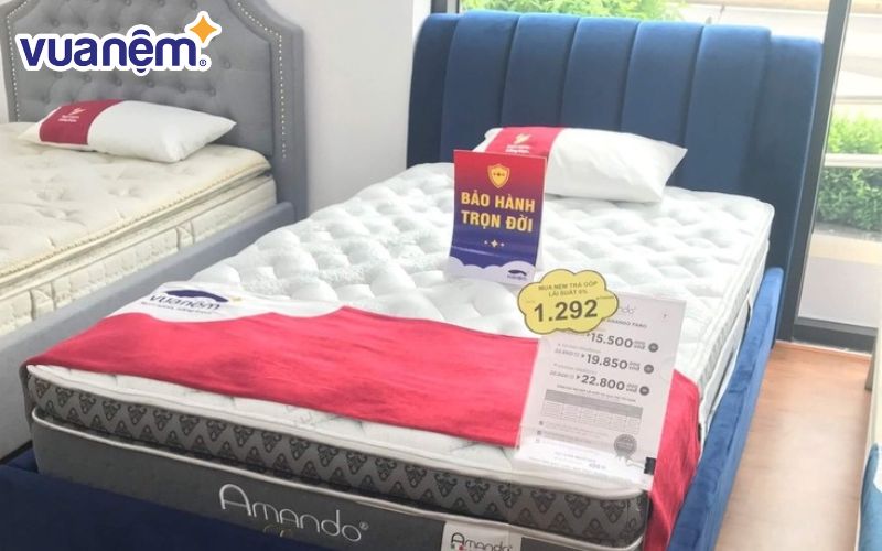 Giường vải GoBy Lux X2 – mẫu giường bán chạy tại Vua Nệm