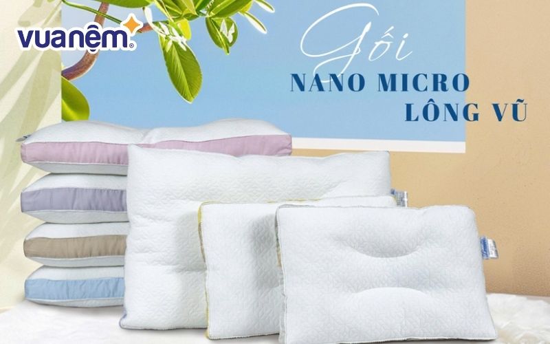 Gối bông Dreamland Nano Microfiber