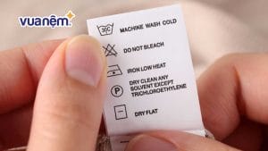 Ký hiệu giặt là trên nhãn mác chăn ga gối nệm bạn cần biết