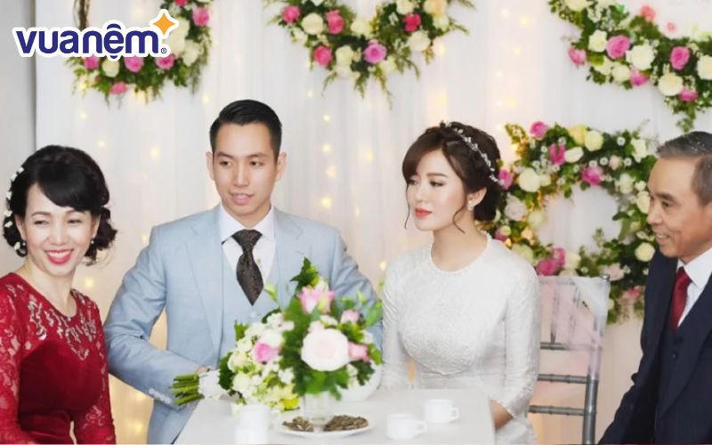 Lễ ăn hỏi là nghi thức lễ cưới ở nhà gái quan trọng nhất