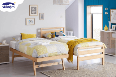 mẫu giường gỗ 1m2 2m được yêu thích