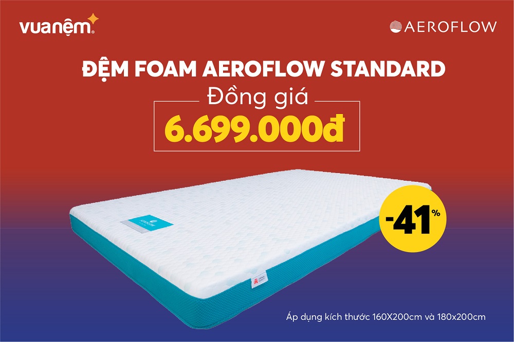 Nệm foam Aeroflow Standard