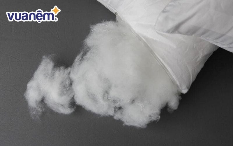 Ruột gối Microfiber được làm từ bông microfiber tổng hợp