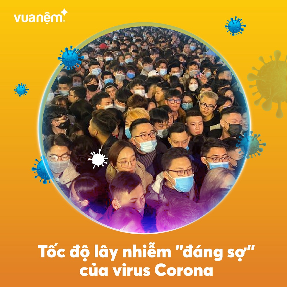 Virus Corona có tốc độ lây nhiễm đáng sợ