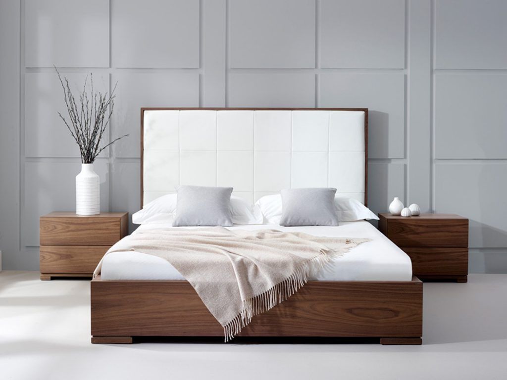 giường gỗ 1m8 2m hiện đại