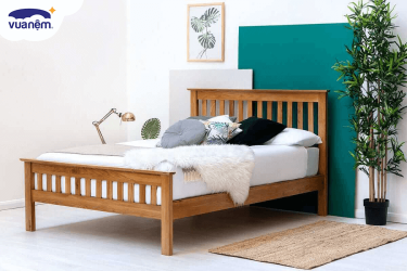 mẫu giường gỗ 1m6 và 2m