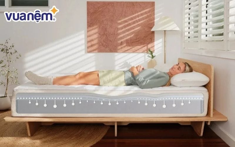 Hãy nằm thử đệm để xem nó có thoải mái với bạn hay không