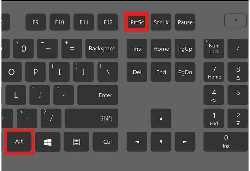 Tổ hợp phím Alt + PrtScr