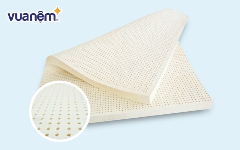 Nệm cao su Đồng Phú Deluxe sở hữu bề mặt có hàng triệu bọt khí li ti
