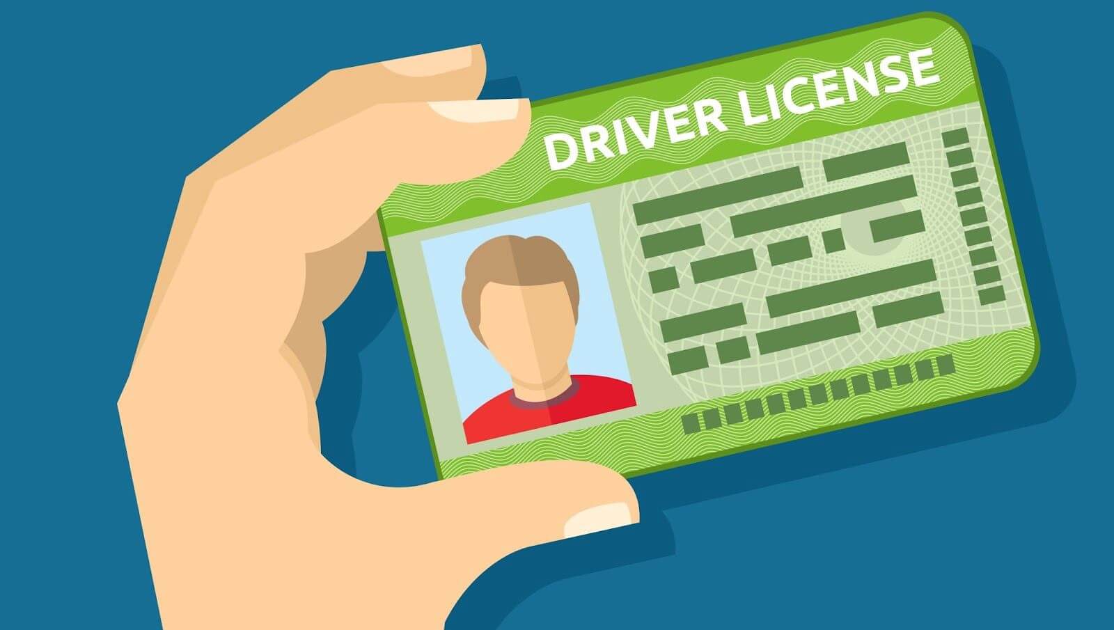 License required. Driver License icon. Driving licence.
