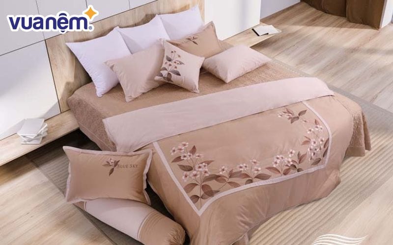 Bộ drap giường linen Hanvico Blue Sky