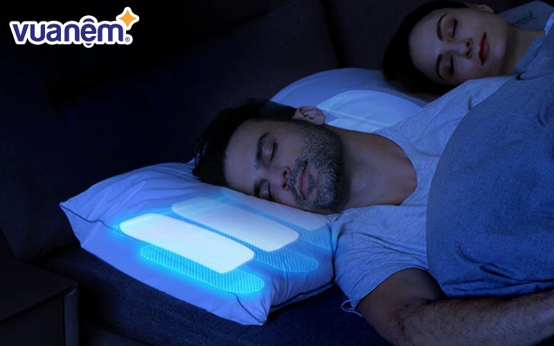 Cơ chế hoạt động của gối chống ngủ ngáy.