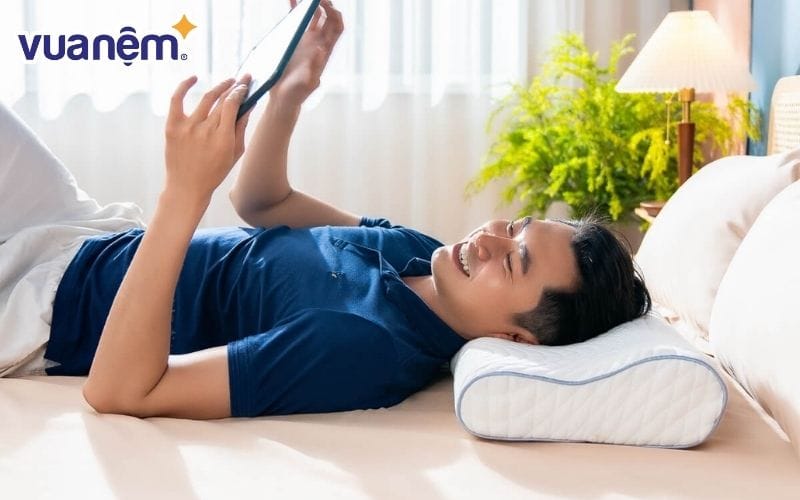 Gối foam Goodnight Nori 1.0 lượn sóng nâng đỡ cổ vai gáy