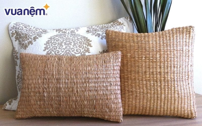 Gối trúc gối mây được làm từ những vật liệu thiên nhiên nên rất an toàn cho sức khỏe