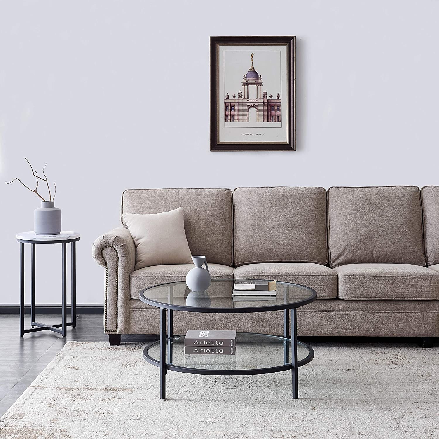 kích thước bàn sofa tròn